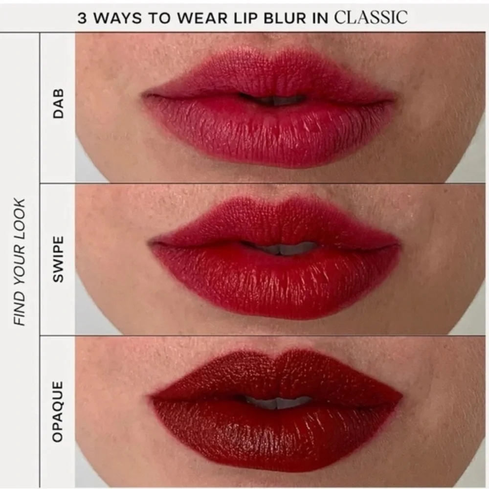 SAIE Lip Blur Lipstick in Classic Vibrant Red NEW In Original Box